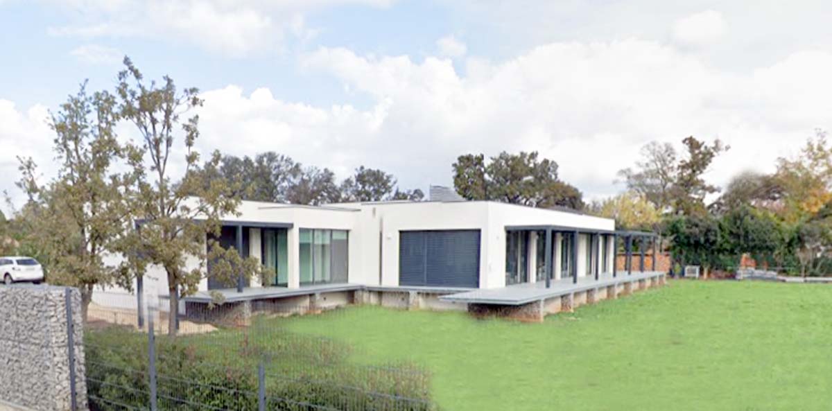 terrasses, intégration au site, baie vitrée